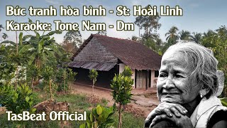 Karaoke Bức Tranh Hòa Bình  Tone Nam  TAS BEAT [upl. by Randene451]