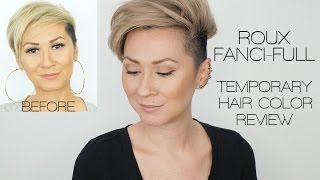 ROUX FANCIFULL TEMPORARY HAIR COLOR RINSE REVIEW [upl. by Eekcaj118]