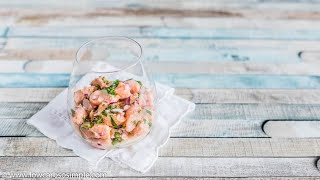 5Ingredient Salmon Ceviche  ketofriendly paleo dairyfree  with a secret ingredient [upl. by Ymmaj151]