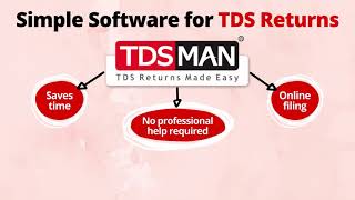 Simple Software for TDS Returns  TDSMAN [upl. by Milena]