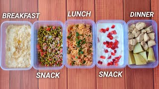 Meal Prep 3000 calories in 30mins   BULKING DIET  • 5 meals 🇮🇳 [upl. by Bat]