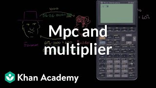 MPC and multiplier  Macroeconomics  Khan Academy [upl. by Nuncia813]