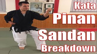 Kata PINAN SANDAN  Breakdown for Beginners [upl. by Moises545]