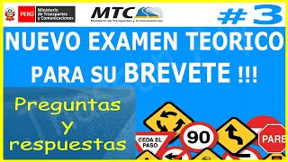 EXAMEN TEORICO DE CONDUCIR 🚘  3 preguntas y respuestas licencia de conducir A1 touring ✅ [upl. by Uv]