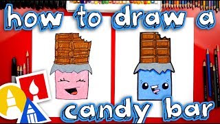 How To Draw A Chocolate Candy Bar [upl. by Enisaj]