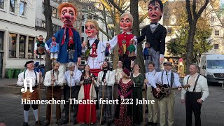 HänneschenTheater feiert 222 Jahre und stellt Großfiguren vor [upl. by Reeba]