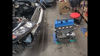 8th Gen Civic Si  K24a swap  Part 1 [upl. by Enytsirhc620]