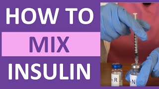 How to Mix Insulin NPH and Regular Insulin Nursing  Mixing Insulin Clear to Cloudy [upl. by Adnam]