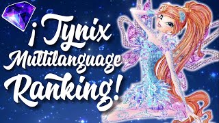 Winx Club  Tynix Multilanguage  Personal Ranking  24 Versions  tynixweek [upl. by Mufinella704]