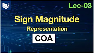 Sign magnitude representation   COA Lec03  Bhanu Priya [upl. by Krishnah]