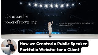 Motivational Speaker  Public Speaker Portfolio Website Kiase Banaye  How to Create Portfolio Site [upl. by Aderb]