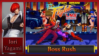 Final Fight LNS Ultimate V04 Boss Rush Musou – Iori [upl. by Gudrin610]