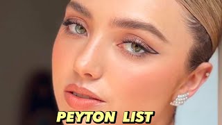 Peyton ListBiography Wiki Age Weight Lifestyle Relationship Networth [upl. by Euqinamod]