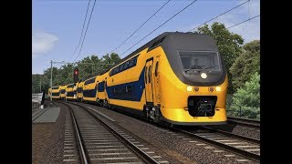 Train Simulator Haarlem  Amsterdam Centraal with NS VIRMm [upl. by Halet]