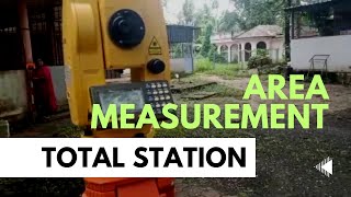 Area calculation using Total Station  Surveying practical [upl. by Emelen]