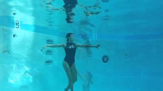 Ballerina performs underwater dance routine [upl. by Suilienroc]