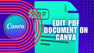 Canva Tutorial How to Edit PDF Document on Canva  Edit PDF  Canva [upl. by Maressa]