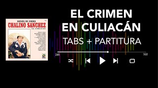 Chalino Sánchez  El Crimen en Culiacán Bass Cover Tabs  Partitura  Acordes [upl. by Bara]