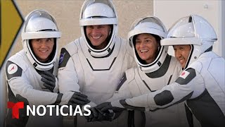 SpaceX lanza la misión Crew5 con cuatro astronautas a la Estación Espacial Internacional [upl. by Garris]