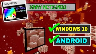 ✅😱BRUTAL EL MEJOR XRAY TEXTURE PACK PARA MINECRAFT BEDROCK 120 QUE EXISTEWINDOWS 10 Y ANDROID [upl. by Veriee516]