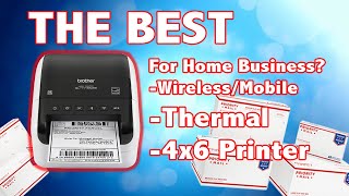 The Best Wireless Thermal Label Printer for at Home Businesses Brother QL1110NWB Review [upl. by Aikemaj]