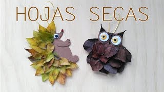 Animales hechos con hojas secas │Candy Bu [upl. by Rizan]