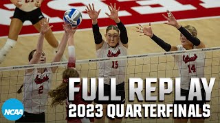 Nebraska vs Arkansas 2023 NCAA volleyball tournament quarterfinals  FULL REPLAY [upl. by Atinnor]