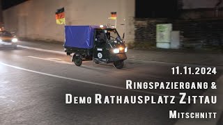 Spaziergang und Montagsdemo 11112024 in Zittau [upl. by Waki]