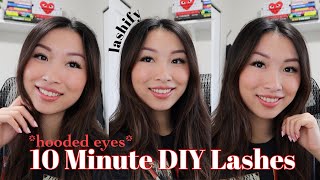 DIY Lash Extensions in 10 Minutes on hooded eyes with Lashify [upl. by Aryek]