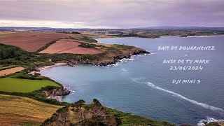 Baie de Douarnenez  Anse de Ty Mark Drone 4k cinématiqueDJI mini 3 [upl. by Enitsud]