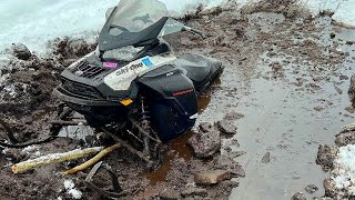 EPIC SNOWMOBILE FAILS amp WINS 2024 [upl. by Anyalram]