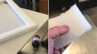 EFFECTIVE ways of “gluing polyethylene foam” rubber cement hot glue [upl. by Mareah128]