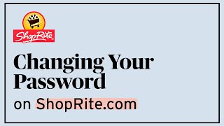 How to Reset Your Password  Digital HowTos  ShopRite Grocery Stores [upl. by Euqinahs]