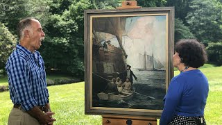 1923 Frank Schoonover Oil Painting  Best Moment  ANTIQUES ROADSHOW  PBS [upl. by Yanehs]