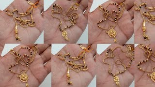 22ct Gold chain mangalsutra designs with weight amp price  new short chain mangalsutra designs [upl. by Lamori838]