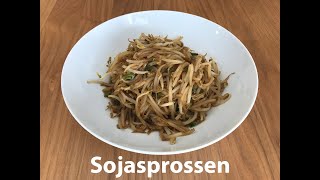 Sojasprossen in 5 min  Chinesisches Essen  Einfach schnell und lecker [upl. by Htor490]