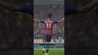 pes 2019 O Dembele Goal pes2019 shorts [upl. by Rebecca]