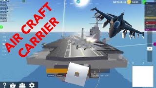 Aircraft Carrier Simple Plane System Walkthrough  Roblox Gameplay [upl. by Suoirad]