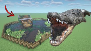 How To Live Inside a Crocodile Farm in Minecraft PE [upl. by Chrissy713]