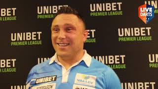 Gerwyn Price quotIm confident I can beat Michael van Gerwenquot [upl. by Rehpatsirhc281]