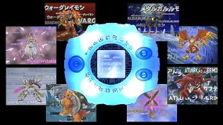 All Digimon Adventure DigivolutionsShinka with the CSA Digivice [upl. by Enyluqcaj636]