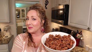 How To Make Easy Candied Nuts  Holiday Snack  Christmas Gifting [upl. by Darbie769]