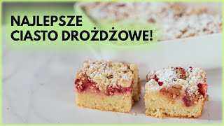 Klasyczne CIASTO DROŻDŻOWE z kruszonką i rabarbarem  Sugarlady [upl. by Oivat]