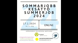 Sommarjobb 2024 [upl. by Bard]