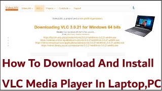 How To Download And Install VLC Media Player In LaptopPC Windows 1011 [upl. by Ayana]