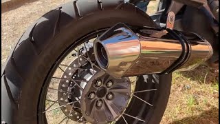 VFR1200X Crosstourer  Stock Exhaust Vs Delkevic Tri Oval Exhaust [upl. by Baird]