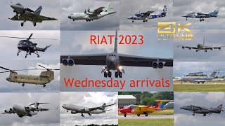 4K RIAT 2023 Wednesday arrivals Compilation at RAF Fairford 2023 Airtattoo C17 A400 Tornado usaf [upl. by Madaih]