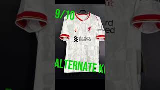 Ranking premier leauge kits pt2 LIVERPOOL EDITION [upl. by Fairley965]