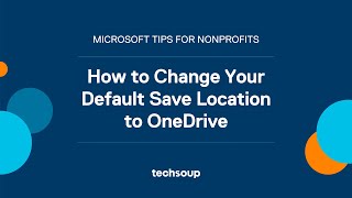 How to Change Your Default Save Location to OneDrive [upl. by Sverre851]