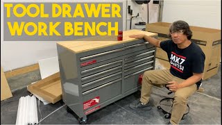 Husky 52inch 9Drawer Mobile Work Bench Unboxing and Installation [upl. by Aynat]